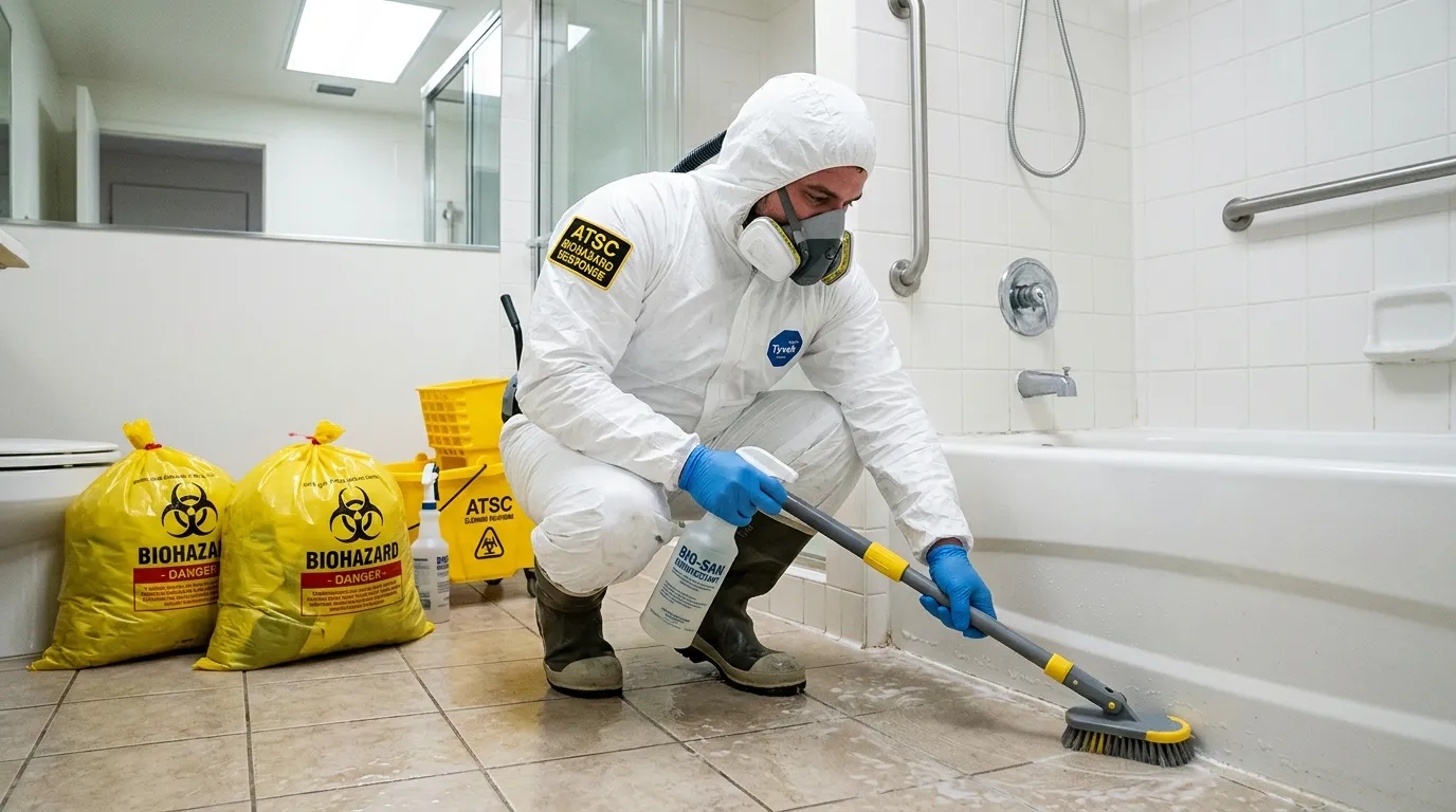 Decontamination equipment deployed for Blood Cleanup in Pacific Grove